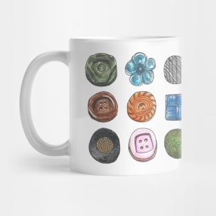 Collection of buttons Mug